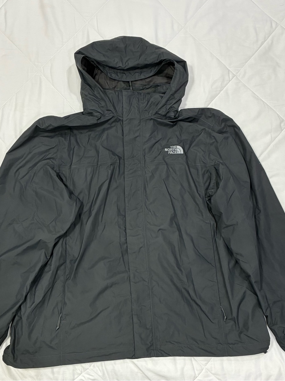 The North Face Men’s Black Hooded Windbreaker Jacket